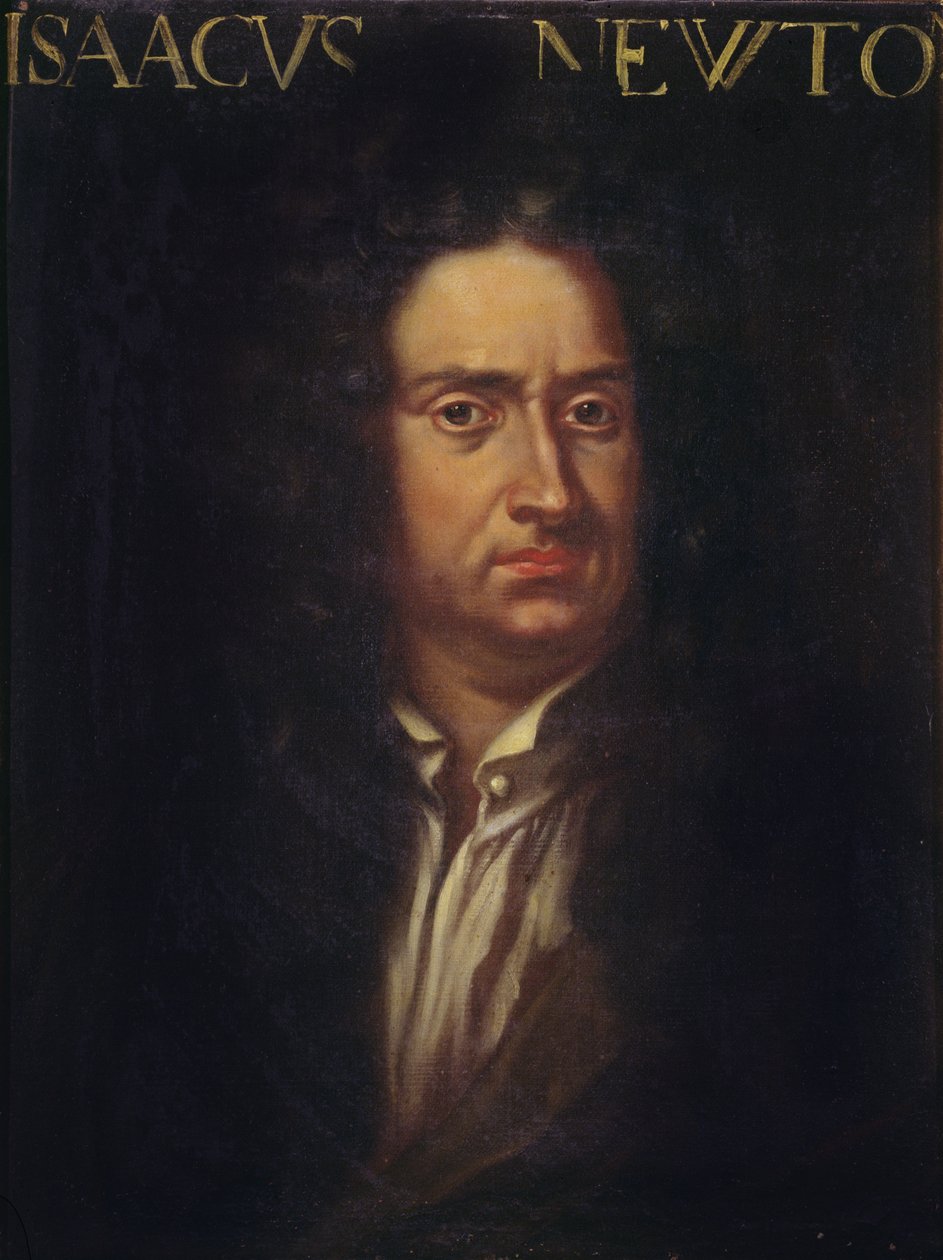 Porträtt av Isaac Newton (1642-1727) c.1680 av Italian School