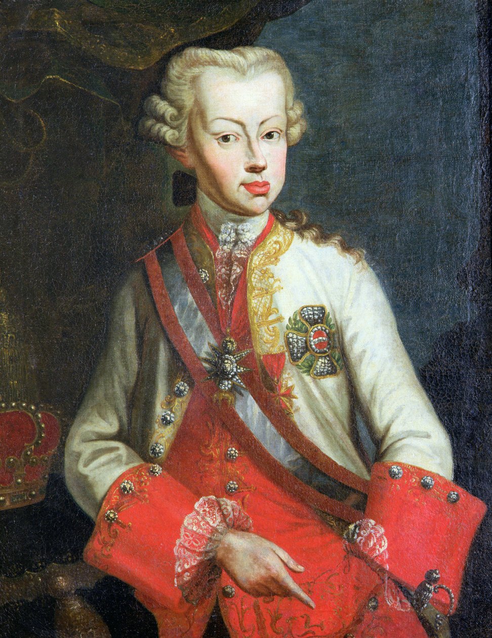 Porträtt av Pietro Leopoldo di Lorena, ca 1750 av Italian School
