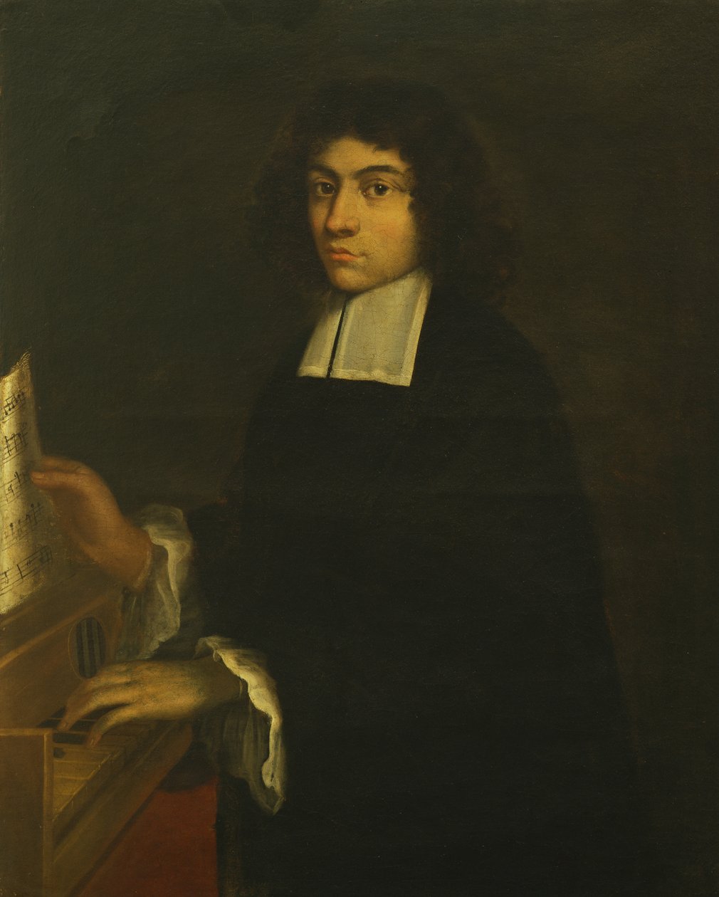 Porträtt av Pietro degli Antonius (1648-1720) (olja på duk) av Italian School