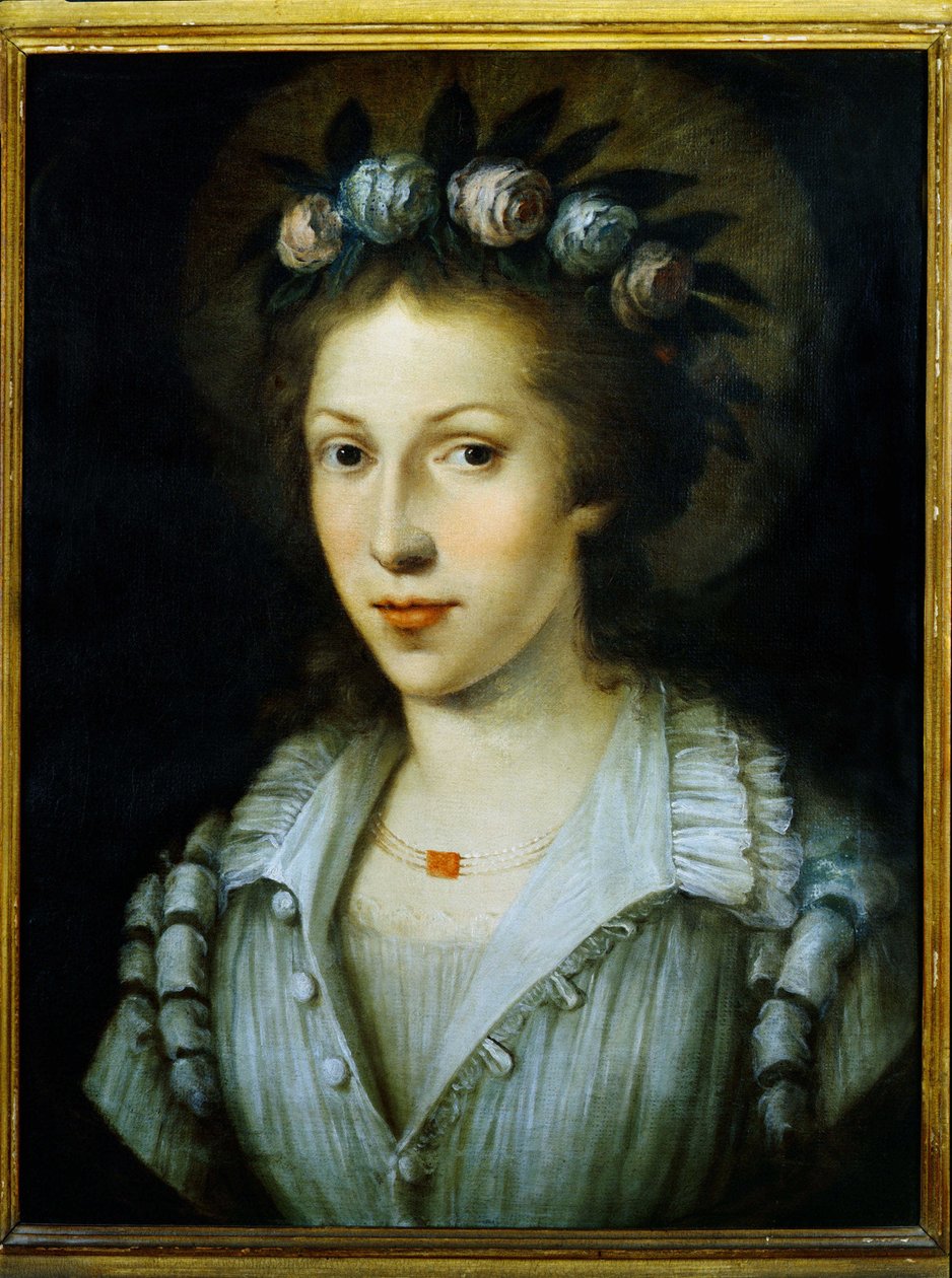 Porträtt av Sainte Marie Madeleine av Pazzi, Sainte Mary Magdalene de Pazzi av Italian School