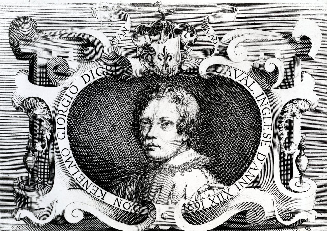 Porträtt av Sir Kenelm Digby, 1621 av Italian School