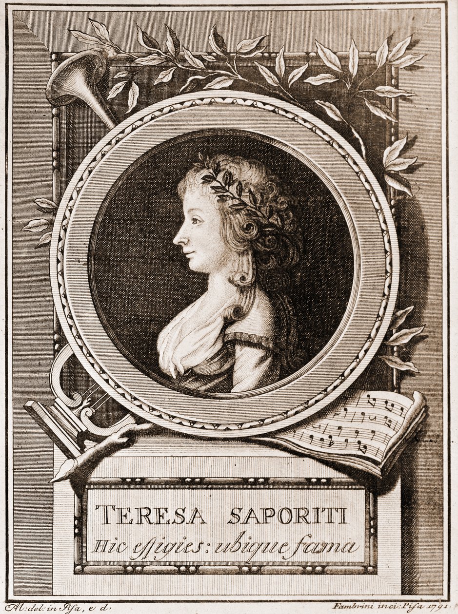 Porträtt av Teresa Saporiti av Italian School