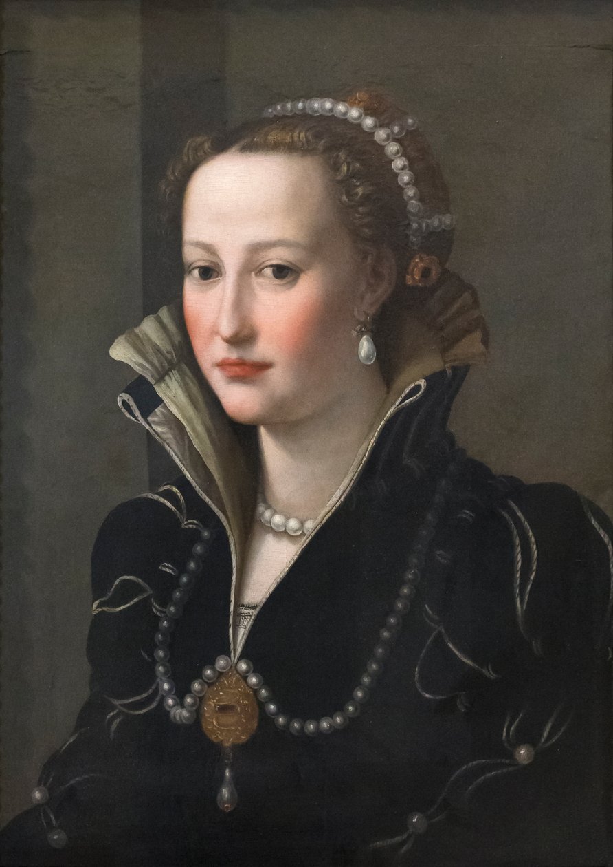 Porträtt av en dam, möjligen Isabella de Medici av Italian School