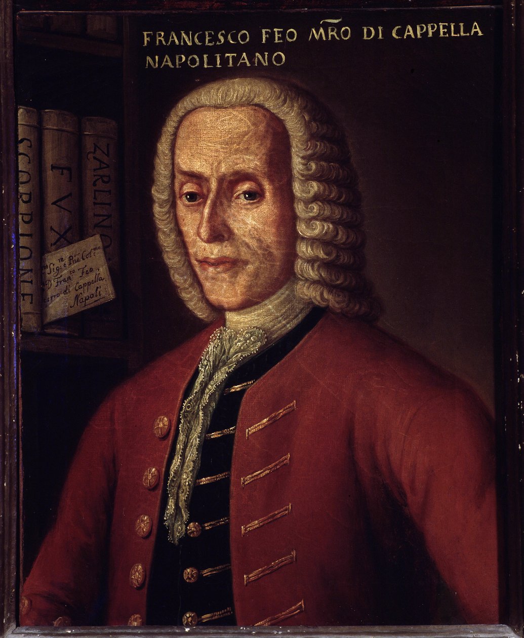 Porträtt av den italienske kompositören Francesco Feo (1691-1761) av Italian School