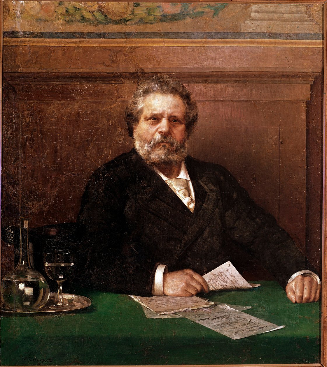 Porträtt av den italienska poeten Giosue Carducci (1835-1907) Anonym målning. Slutet av 1800-talet Bologna, Casa Carducci - Porträtt av den italienska poeten Giosue Carducci 1835-1907. Anonym målning, slutet av 1800-talet, Casa Carducci, Bologna, Italien av Italian School