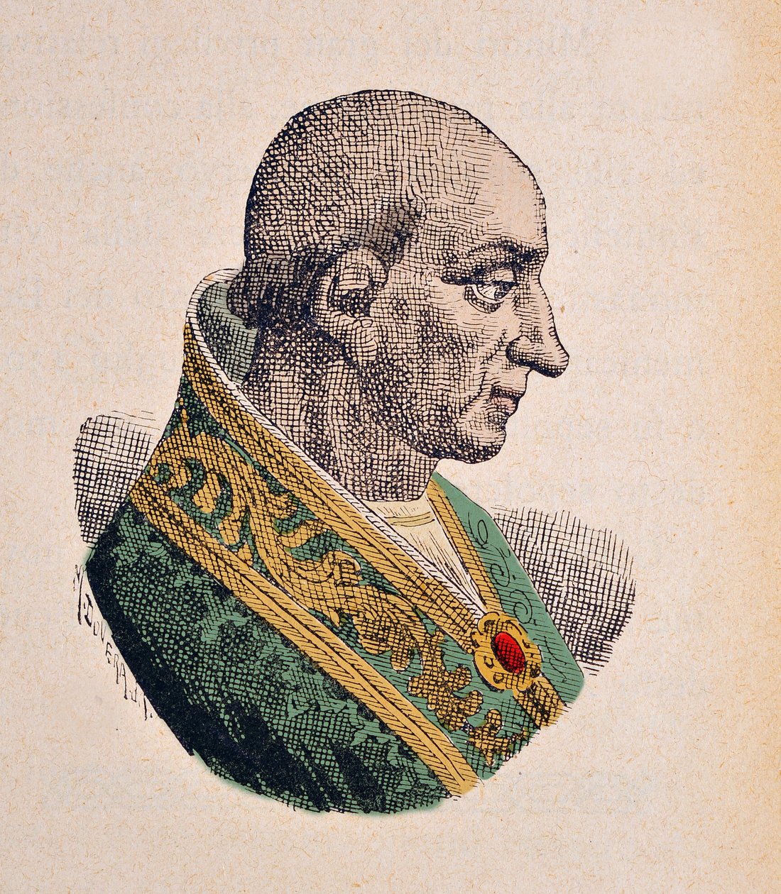 Porträtt av påven Benoit XI (benedetto, Benedictus eller Benedictus) (1303-1304) av Italian School