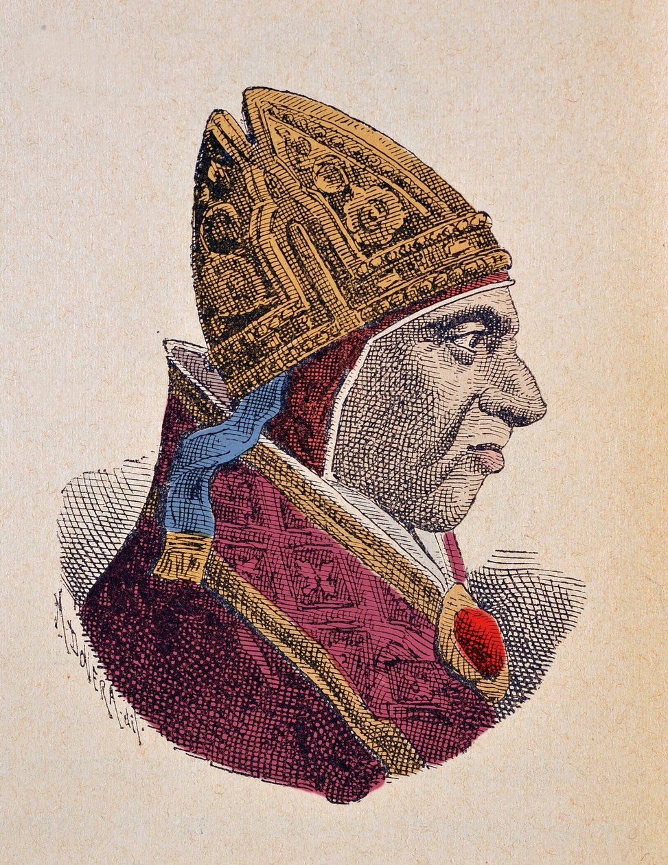 Porträtt av påven Calixtus III (1455-1458) av Italian School