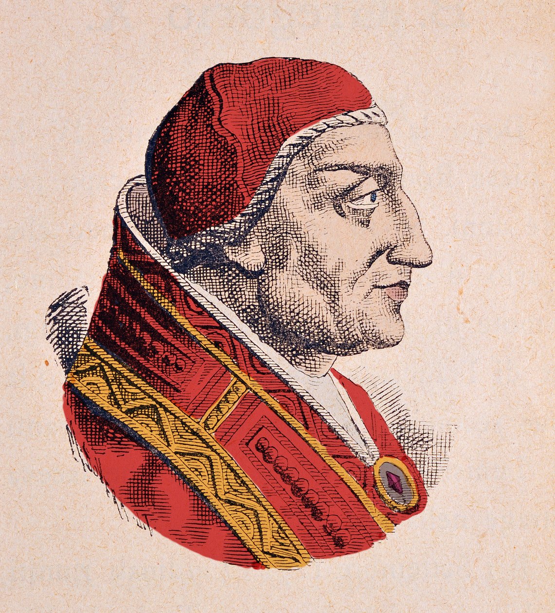 Porträtt av påven Clemens IV av Italian School