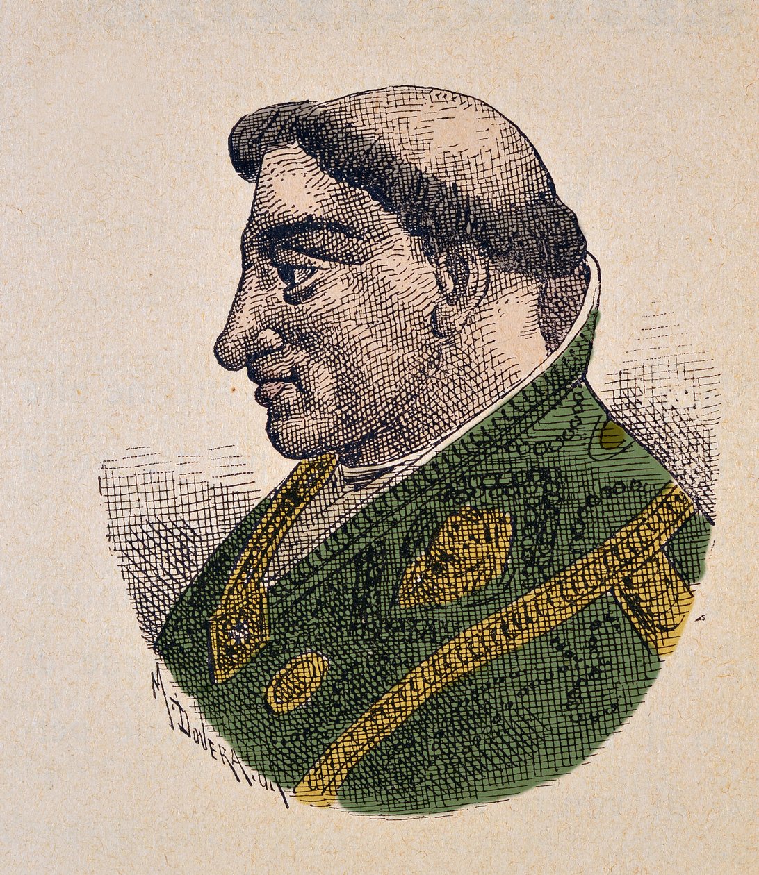 Porträtt av påven Etienne VI (Stephen, stefano eller Stephanus) (896-897) av Italian School