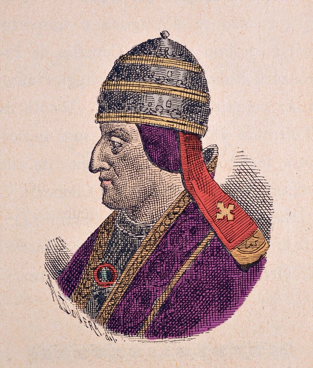 Porträtt av påven Eugenius IV (Eugenio, Eugenius) (1431-1447) av Italian School