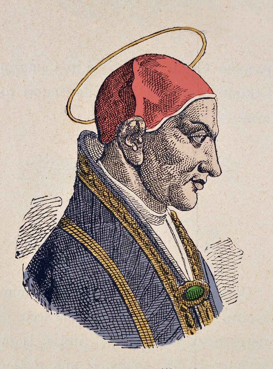 Porträtt av påven Felix III (Felice) (483-492) av Italian School