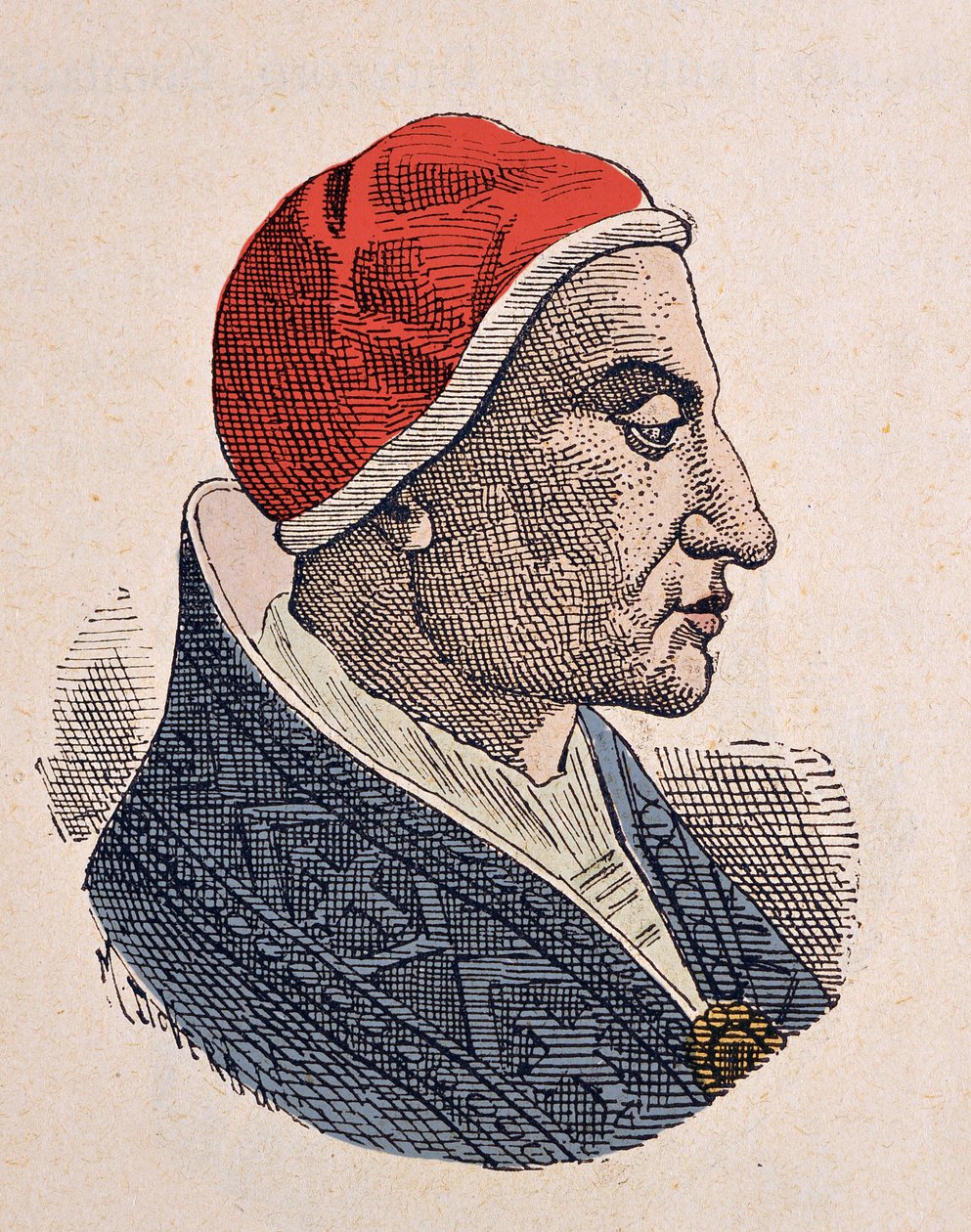 Porträtt av påven Felix IV (Felice) (526-530) av Italian School
