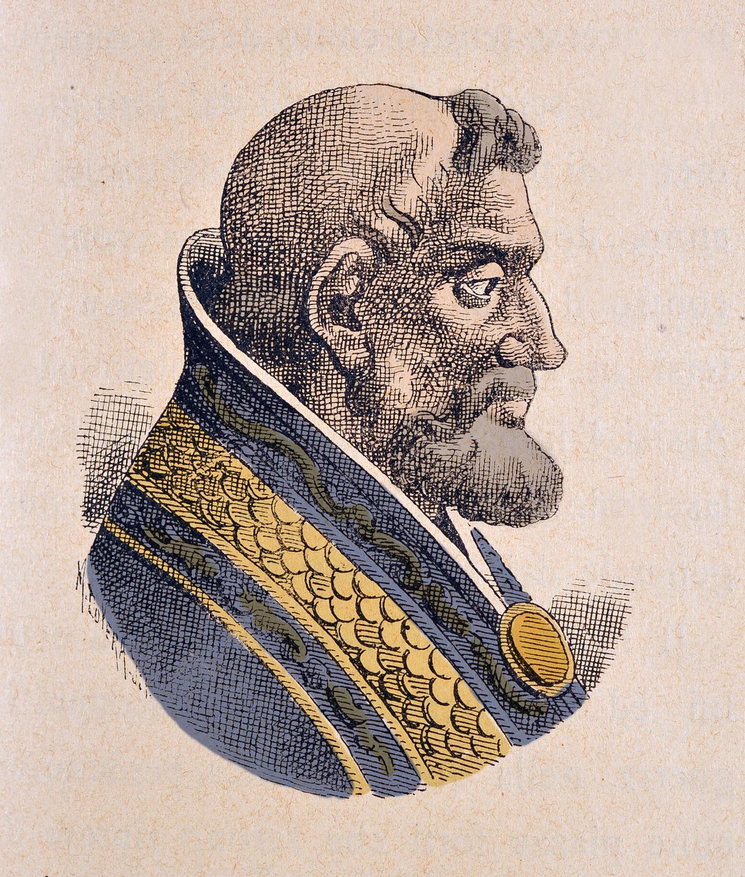 Porträtt av påven Honorius III (Onorio) (1213-1227) av Italian School