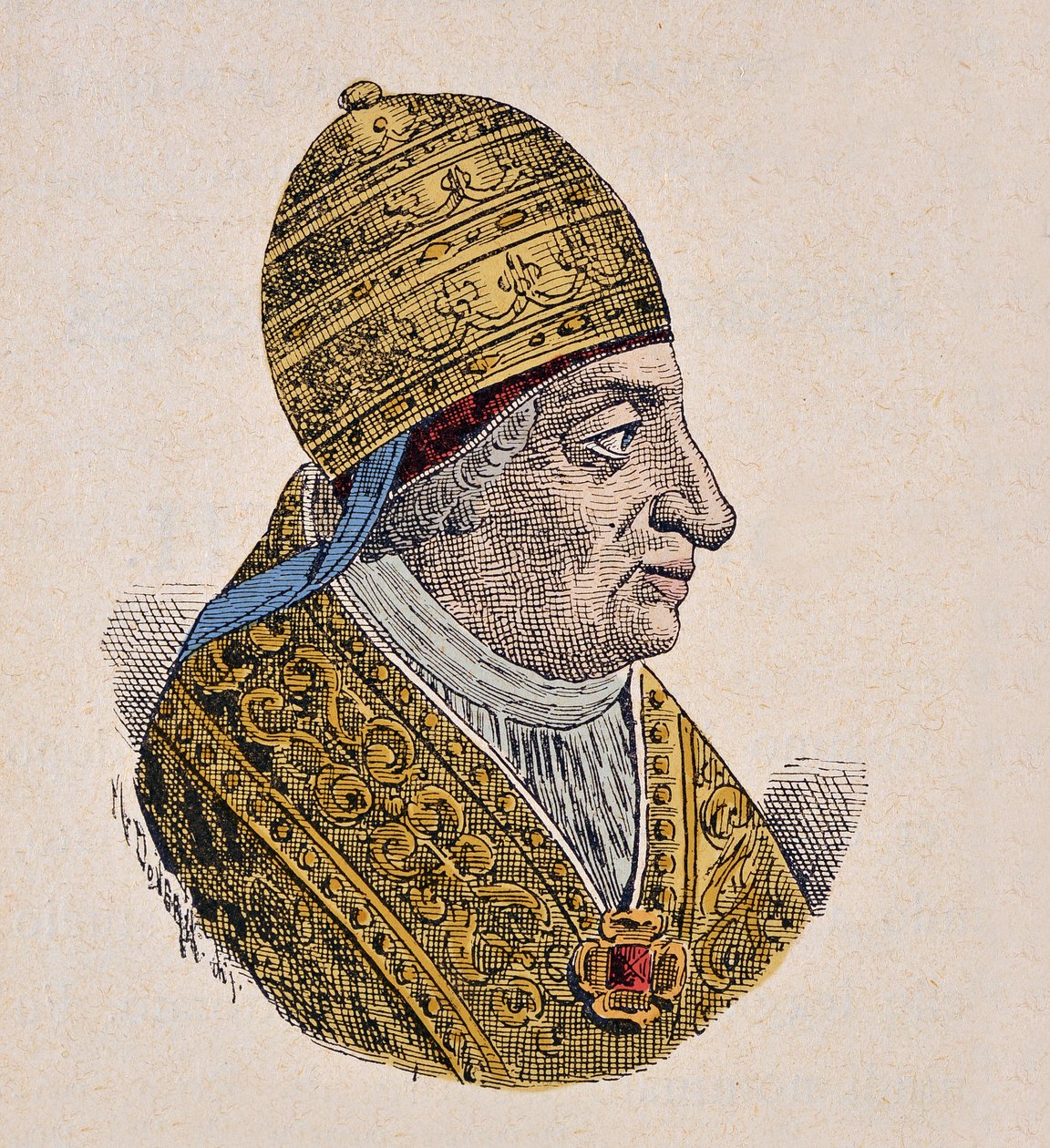Porträtt av påven Innocentius VII av Italian School