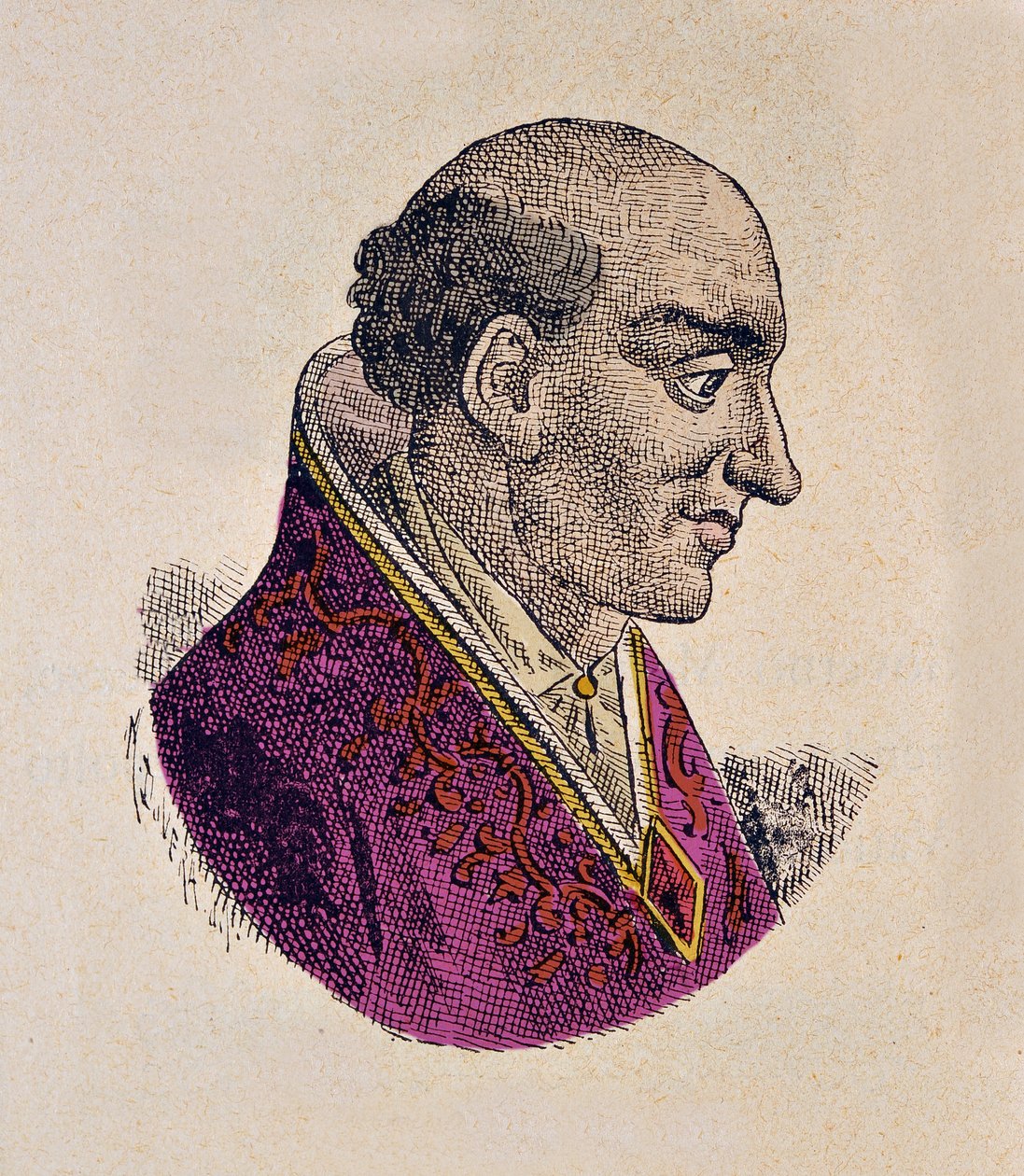 Porträtt av påven Johannes XII (Giovanni, Ioannes) (955-963) av Italian School