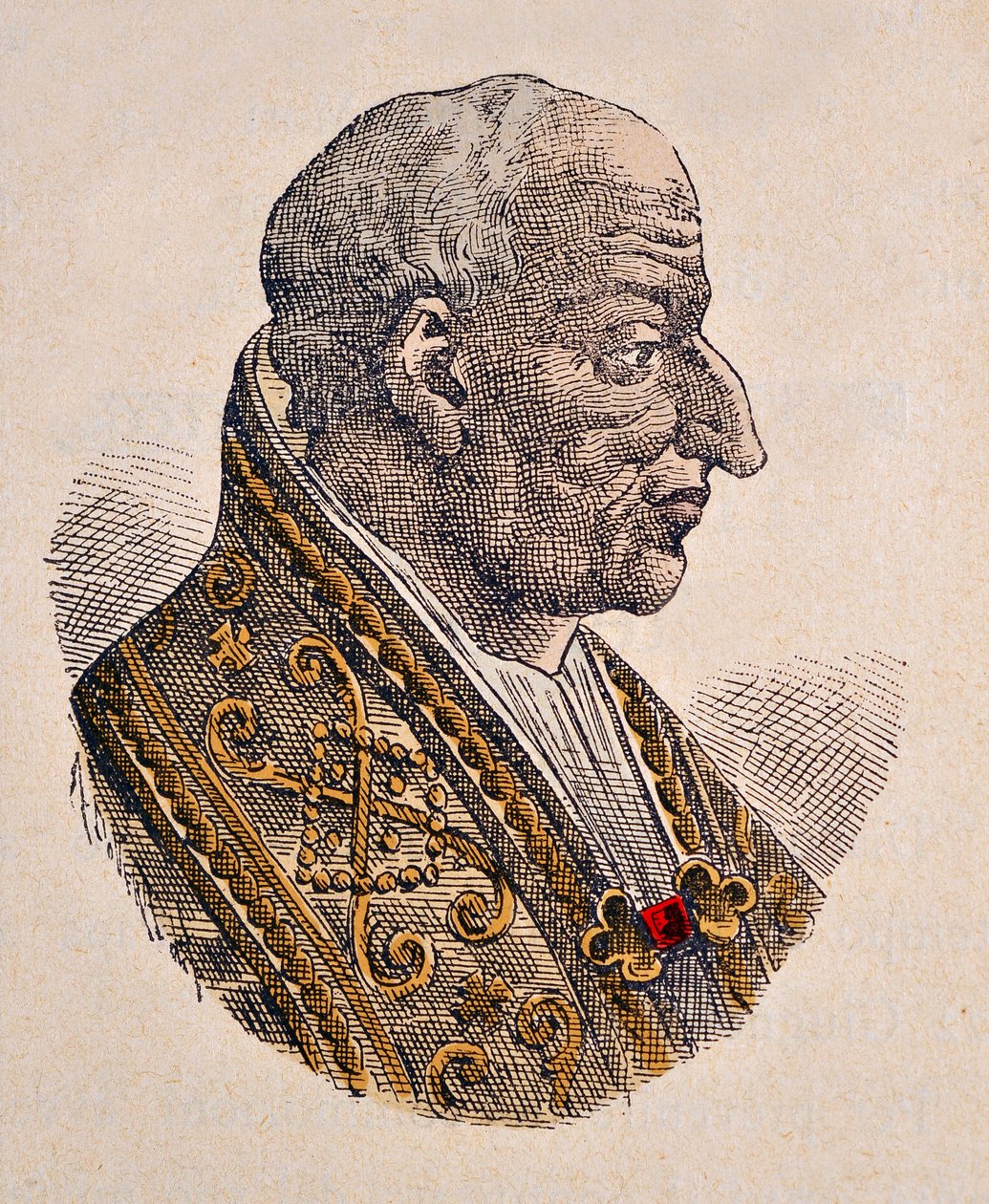 Porträtt av påven Leon III (Leo eller leone) (795-816) av Italian School
