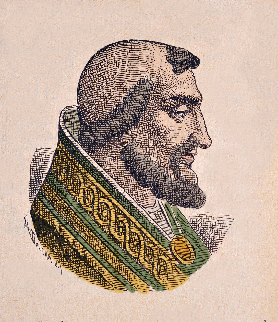 Porträtt av påven Leon IX (Leo, Leone) (1049-1054) av Italian School