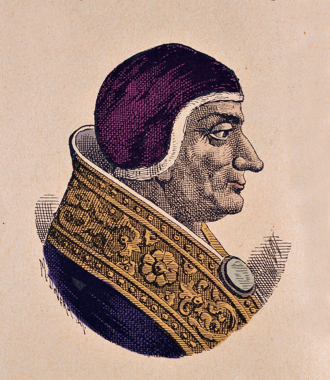 Porträtt av påven Lucius II (1144-1145) av Italian School