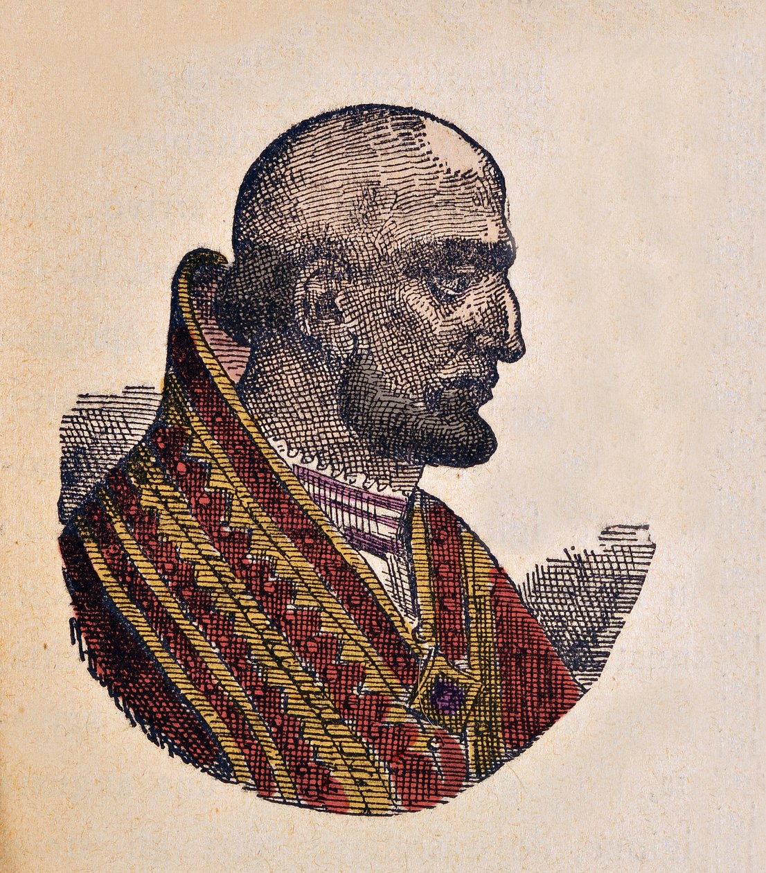 Porträtt av påven Theodore Ier (Theodorus eller Teodoro) (642-649) av Italian School