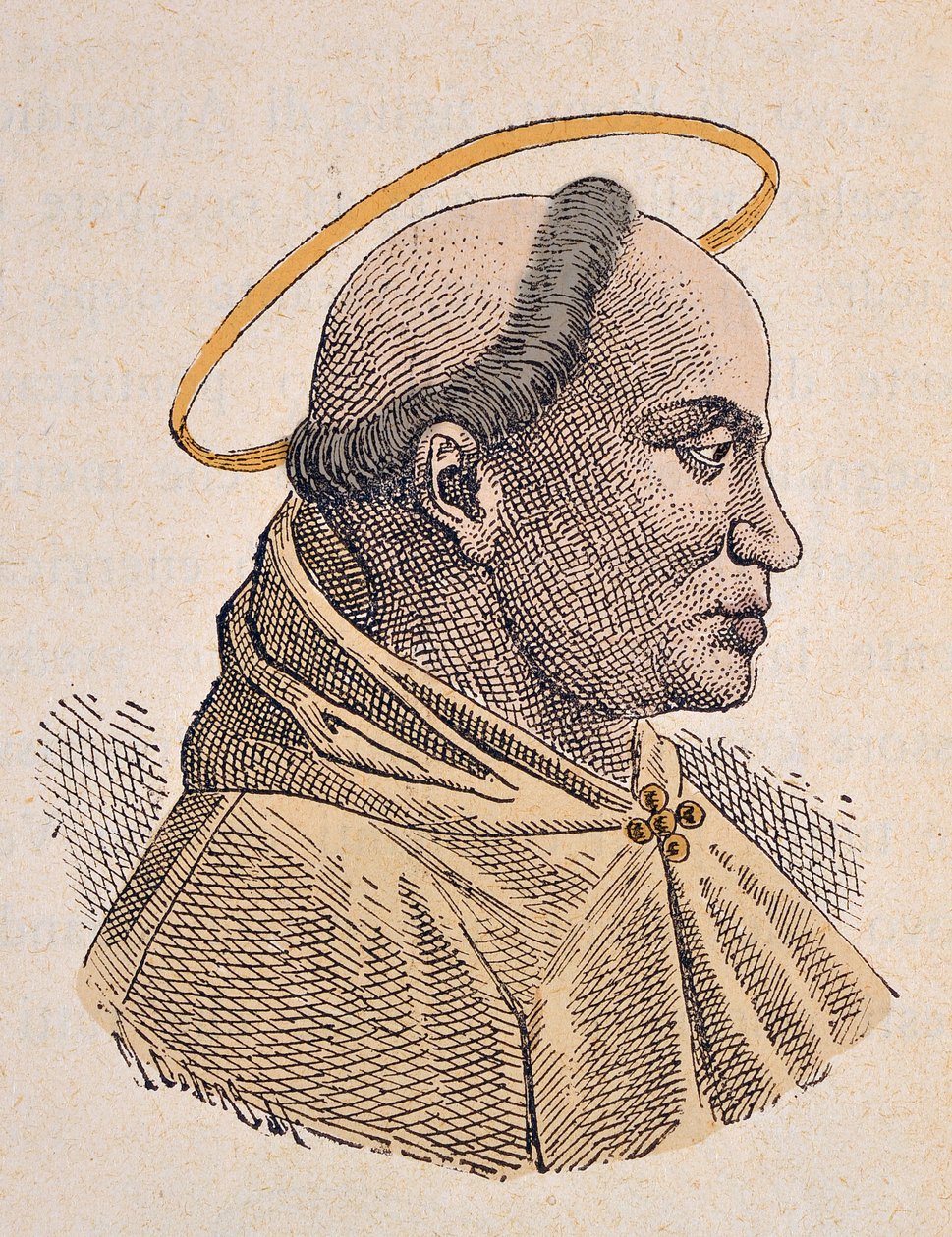 Porträtt av påven Victor (Vittore) Ier (ca 189-199) av Italian School