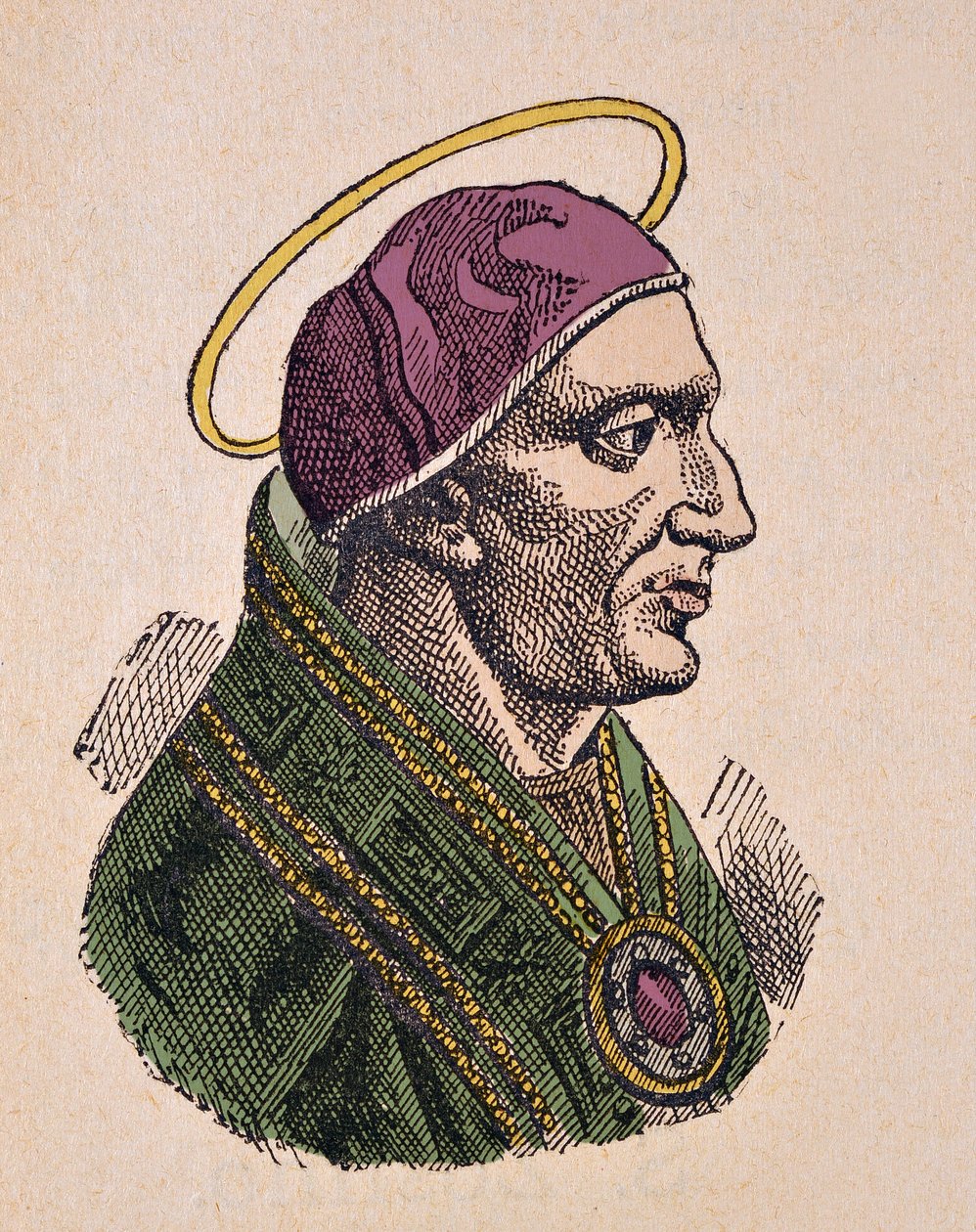 Porträtt av påven Zosimus Ier (Zosimus, Zosimus) (417-418) av Italian School