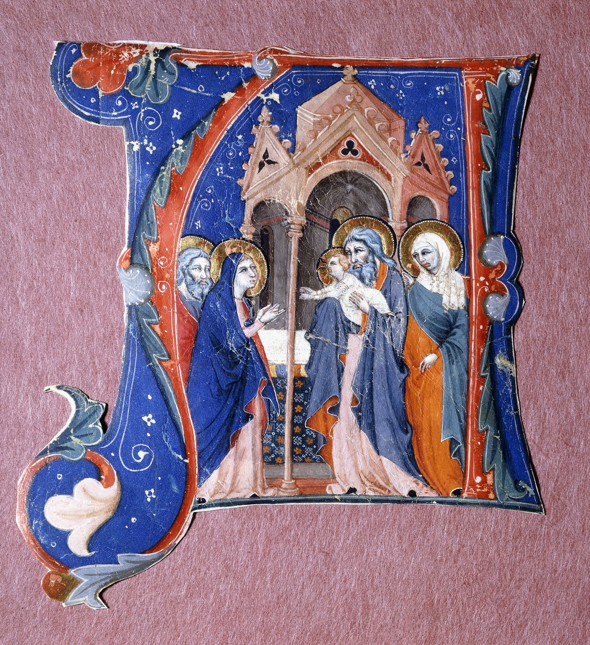 Presentation av Kristus i templet, ca 1340 av Italian School