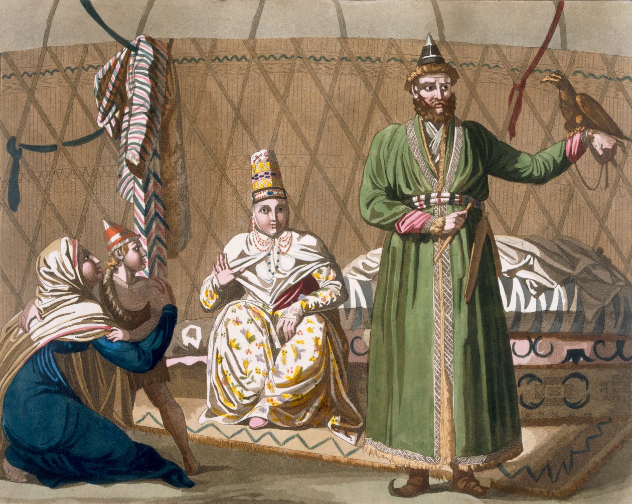 Prins och statschef för det kirgiziska folket, ca 1820-30-talen av Italian School