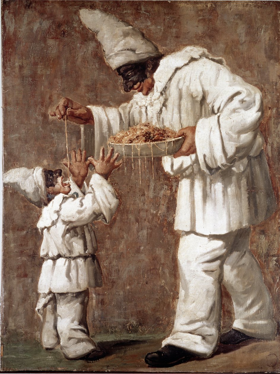 Pulcinella (polichinelle) karaktär av commedia dell