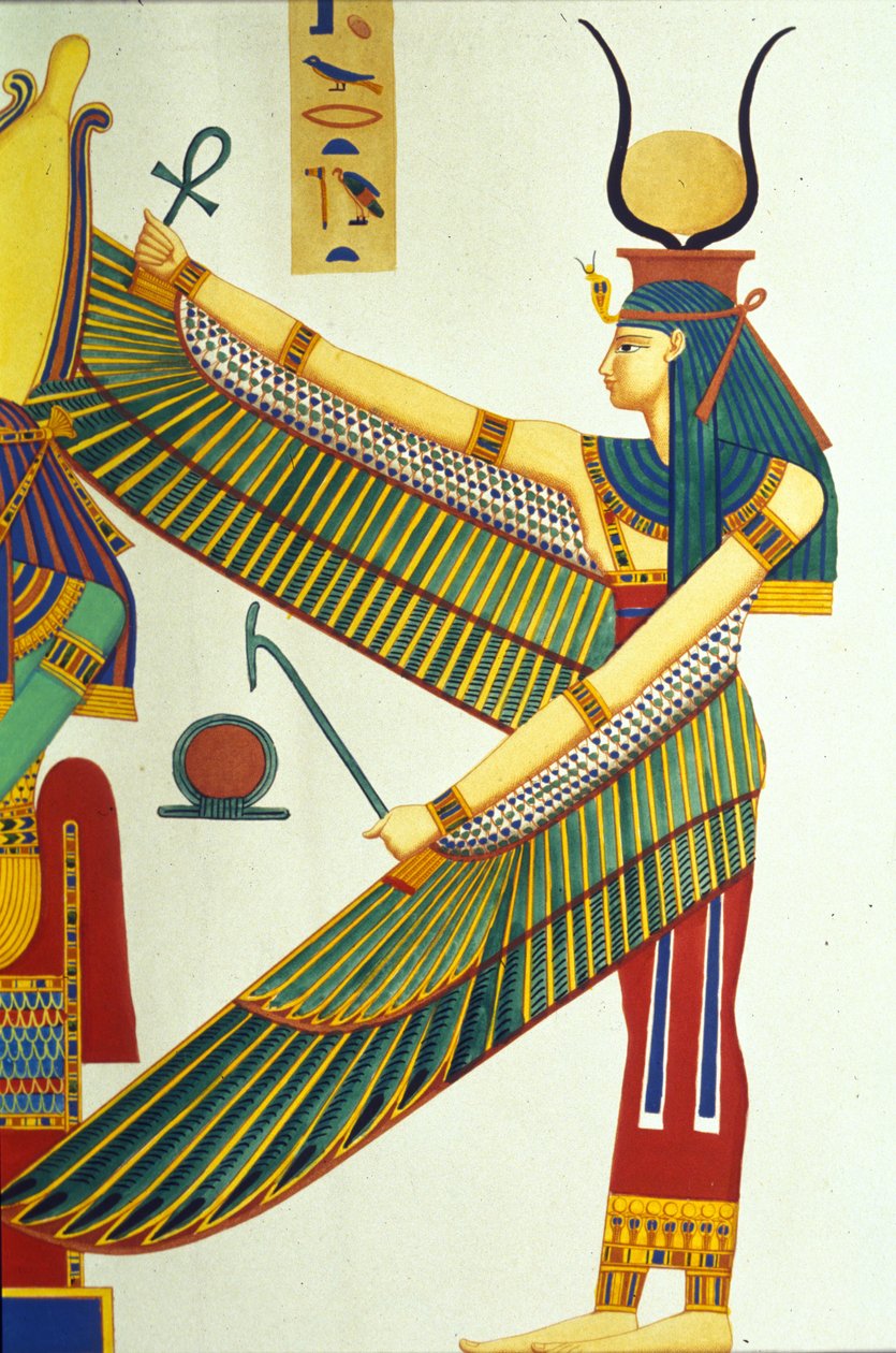 Representation of Isis, illustration från Monuments of Egypt and Nubia, av Ippolito Rosellini av Italian School
