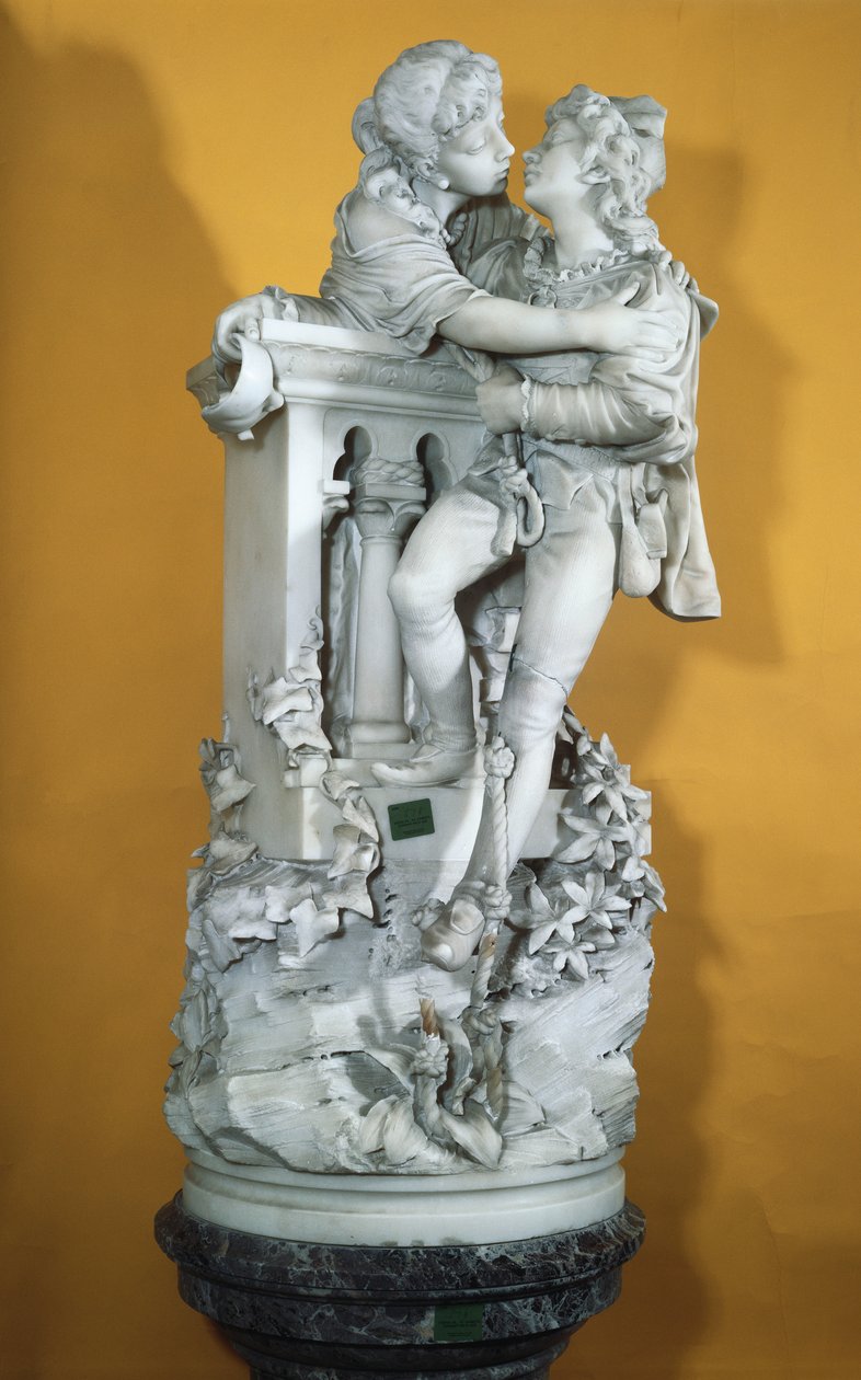 Romeo och Julia (marmor) av Italian School