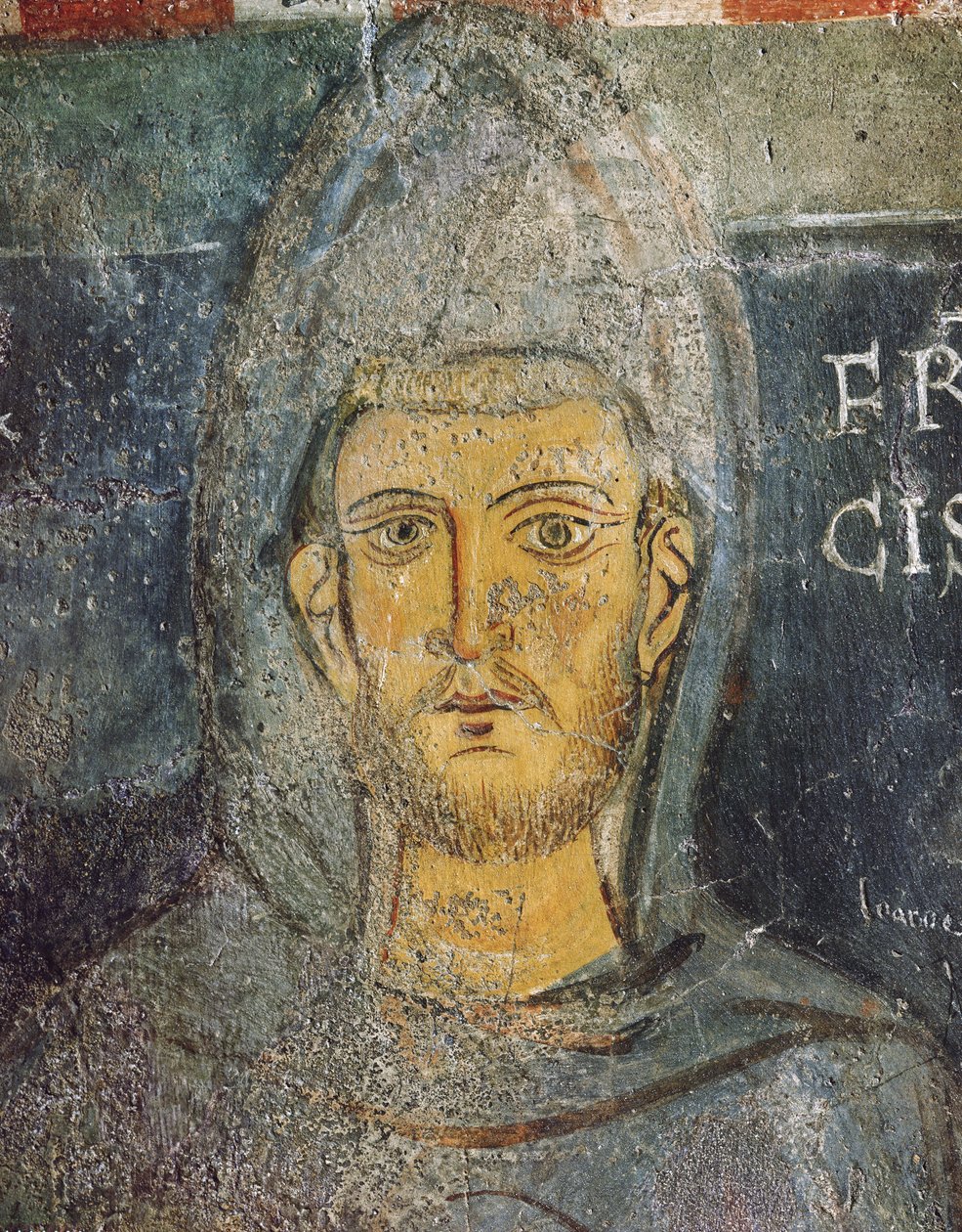 Saint Francis of Assisi, St. Gregorys kapell, ca 1224 av Italian School
