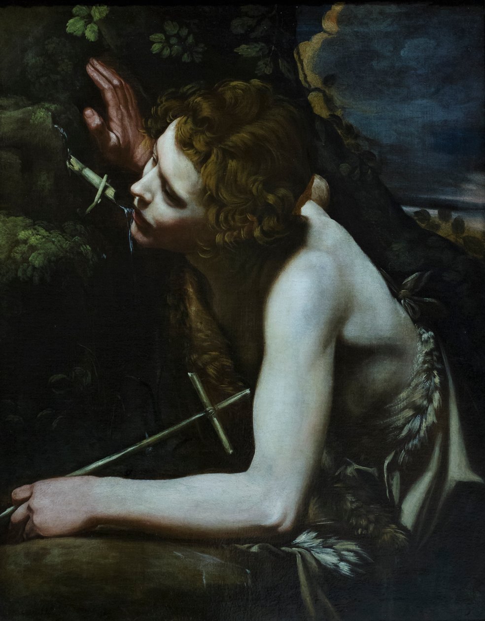 Johannes Döparen, ca 1640-60 (olja på duk) av Italian School