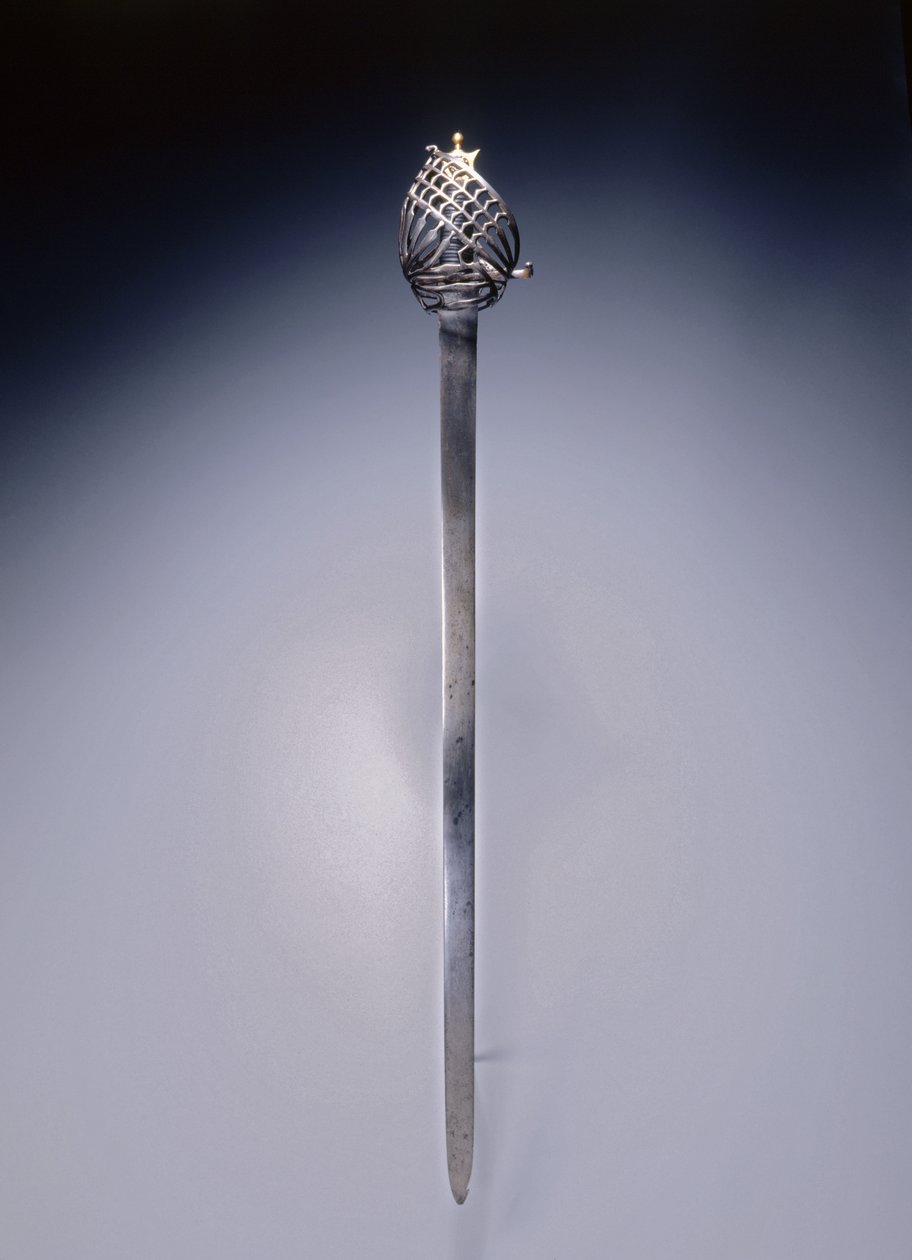 Schiavona bredsvärd, Venedig, tidigt 1700-tal av Italian School
