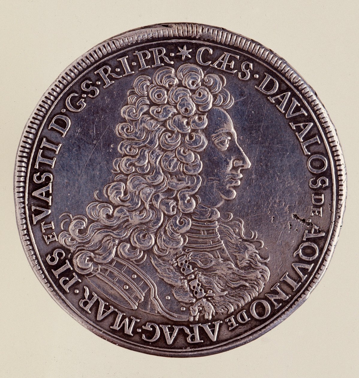 Silvermynt (thaler) från Neapel: Cesare Michelangelo d