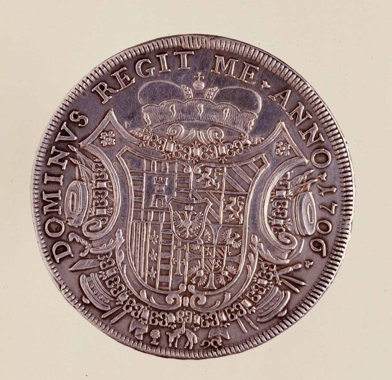 Silvermynt (thaler) från Neapel: Cesare Michelangelo d