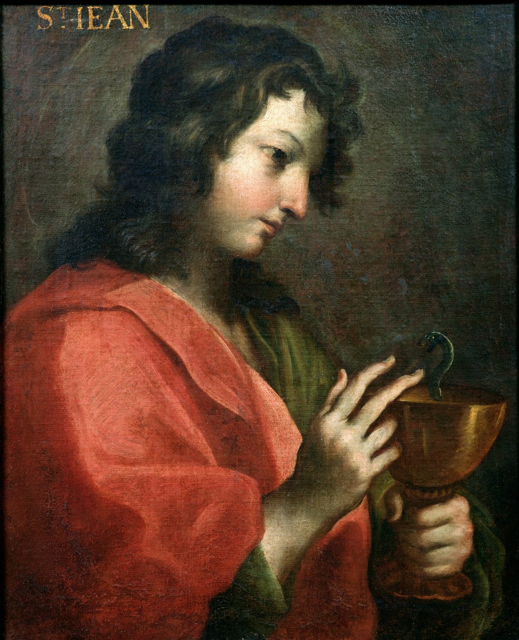 Johannes evangelisten av Italian School