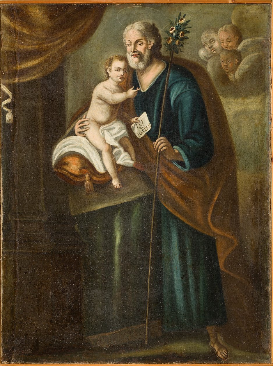 S:t Josef, första hälften av 1700-talet (olja på duk) av Italian School