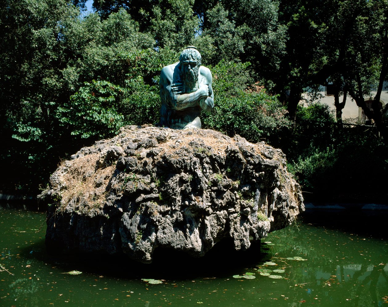 Staty av Apenninerna, trädgården av Villa di Castello av Italian School