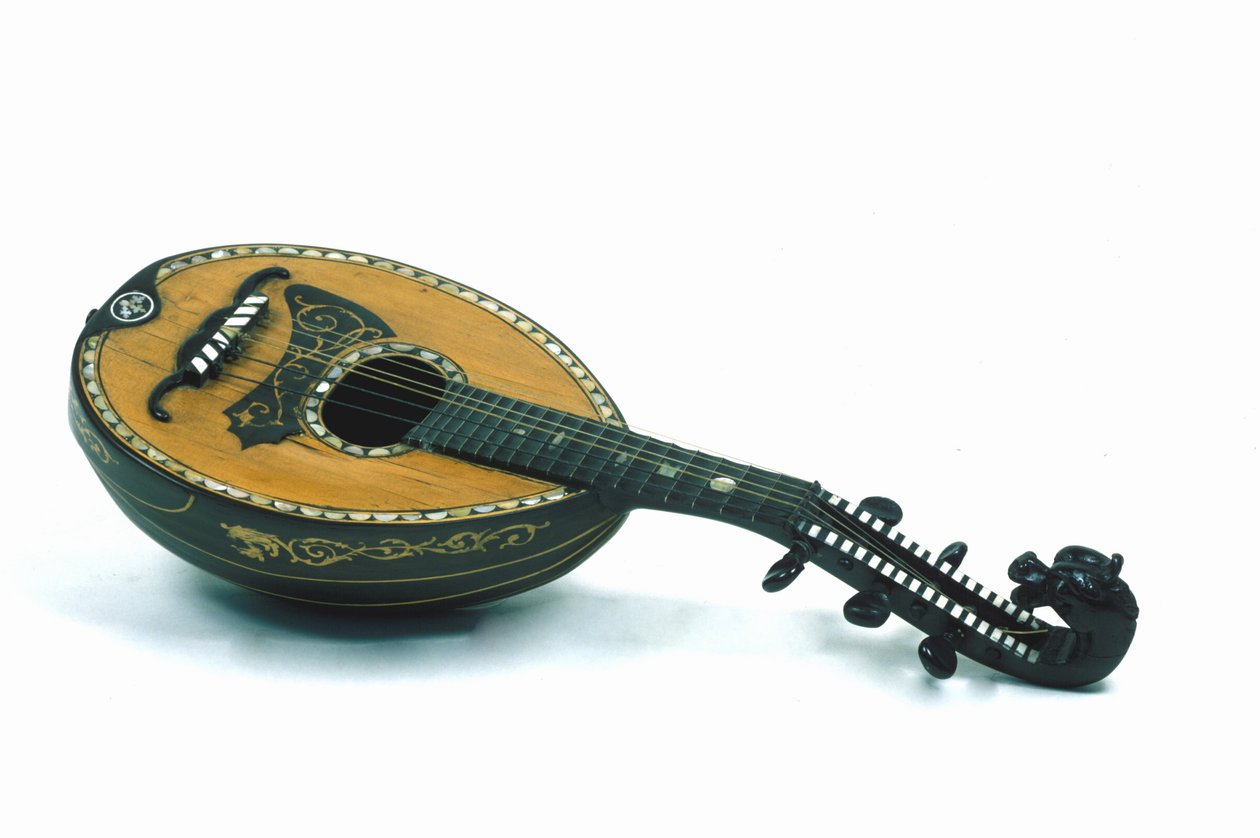 Stilleben av mandolin av milanesisk typ. 1700-talet. av Italian School