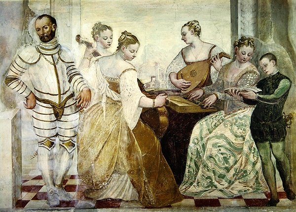 The Concert, 1570 (detaljer) av Italian School