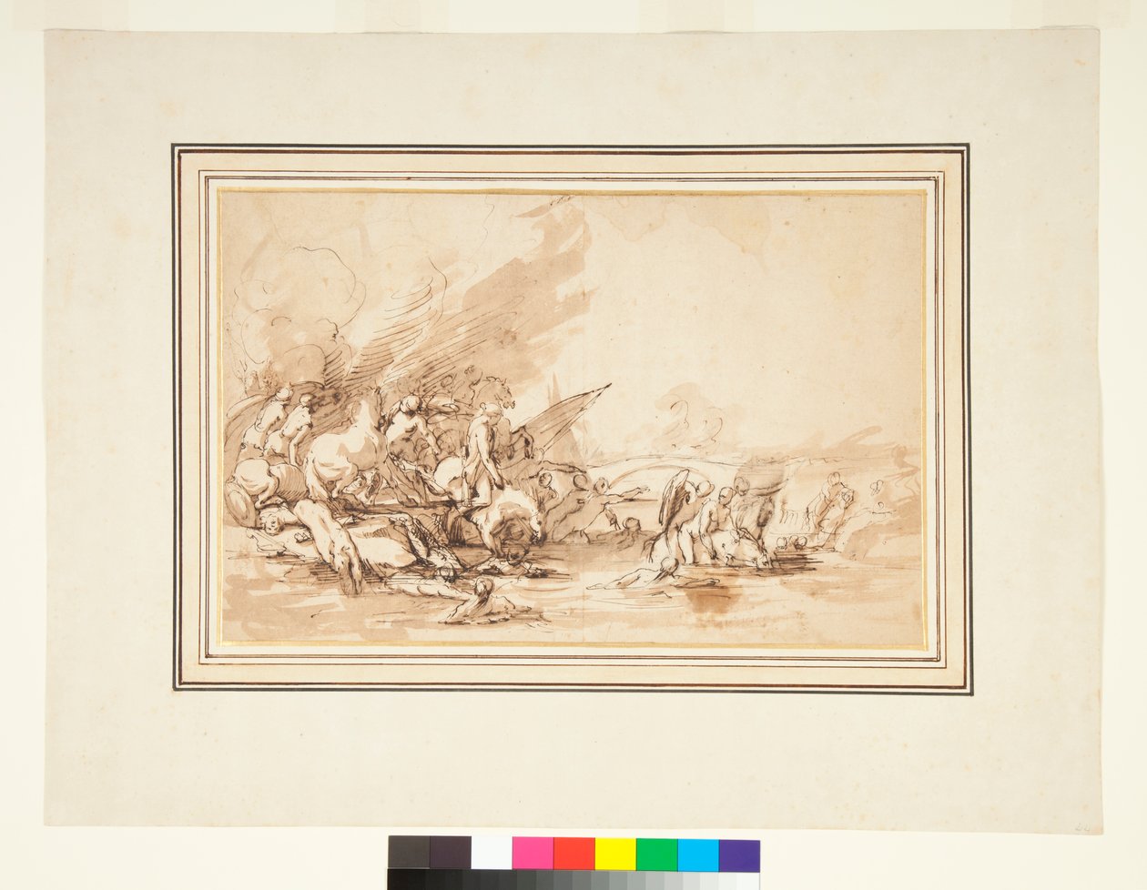 Cloelias flykt och hennes följeslagare, 1650-1700 av Italian School