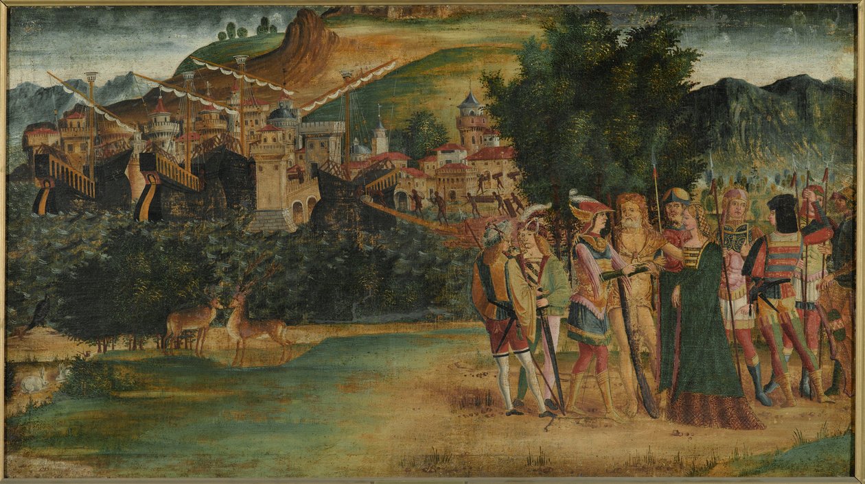 The Marriage of Jason and Medea, c1500 (tempera och olja på duk) av Italian School
