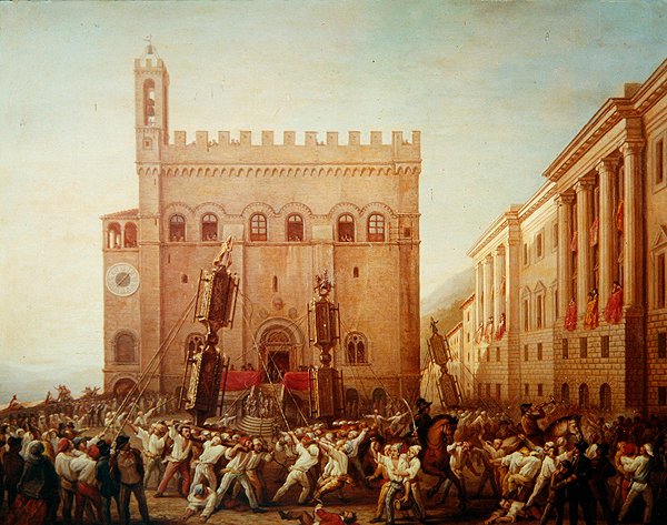 Den traditionella festivalen av ljus av Italian School