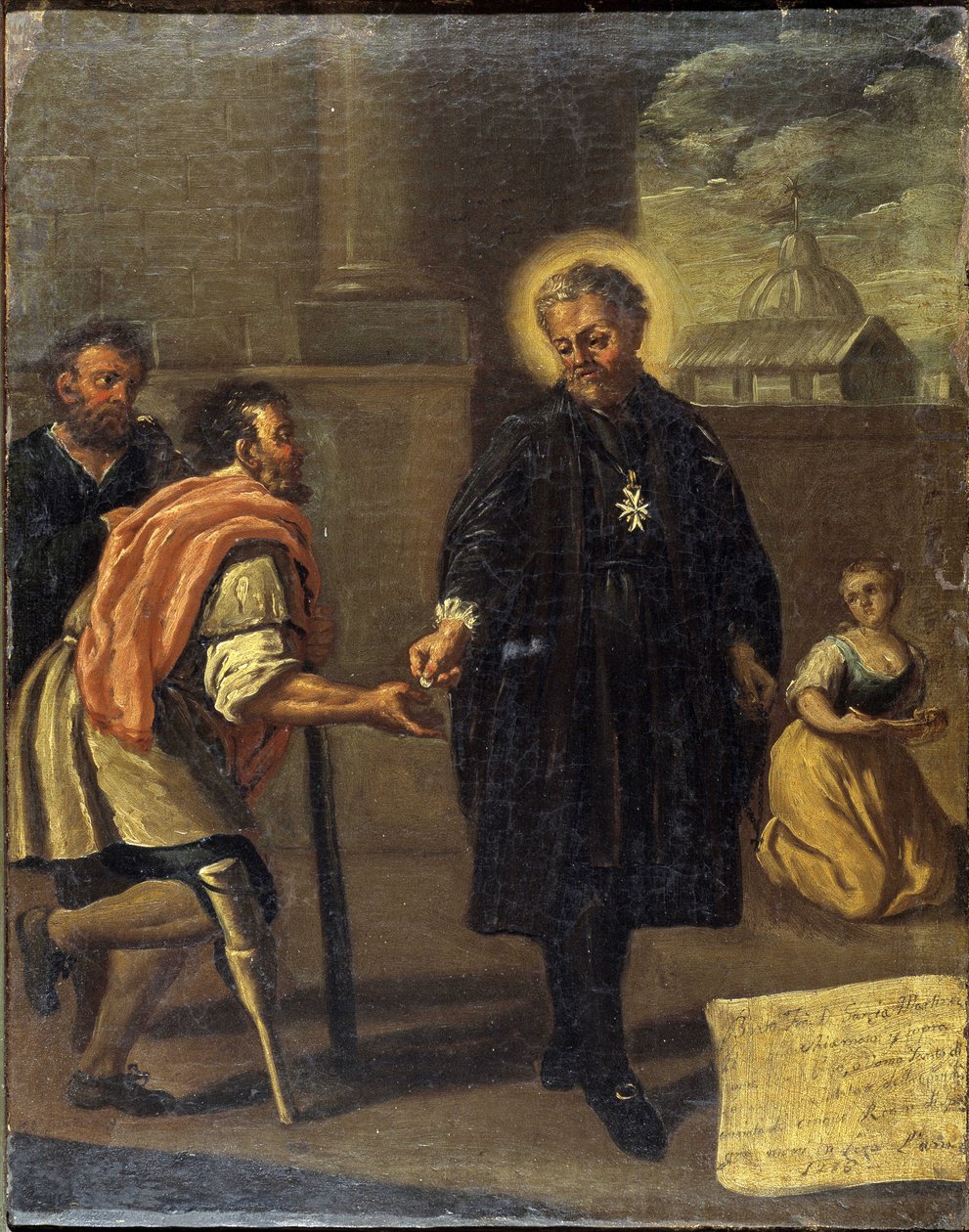 Den välsignade Garcia Martinez (Garcia Martinez sårad), Neapolitan School av Italian School