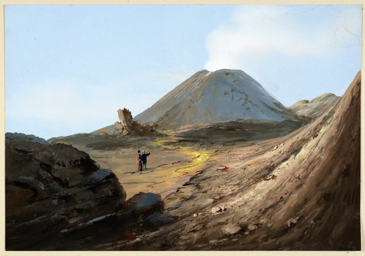Vesuvius, oktober 1880 av Italian School