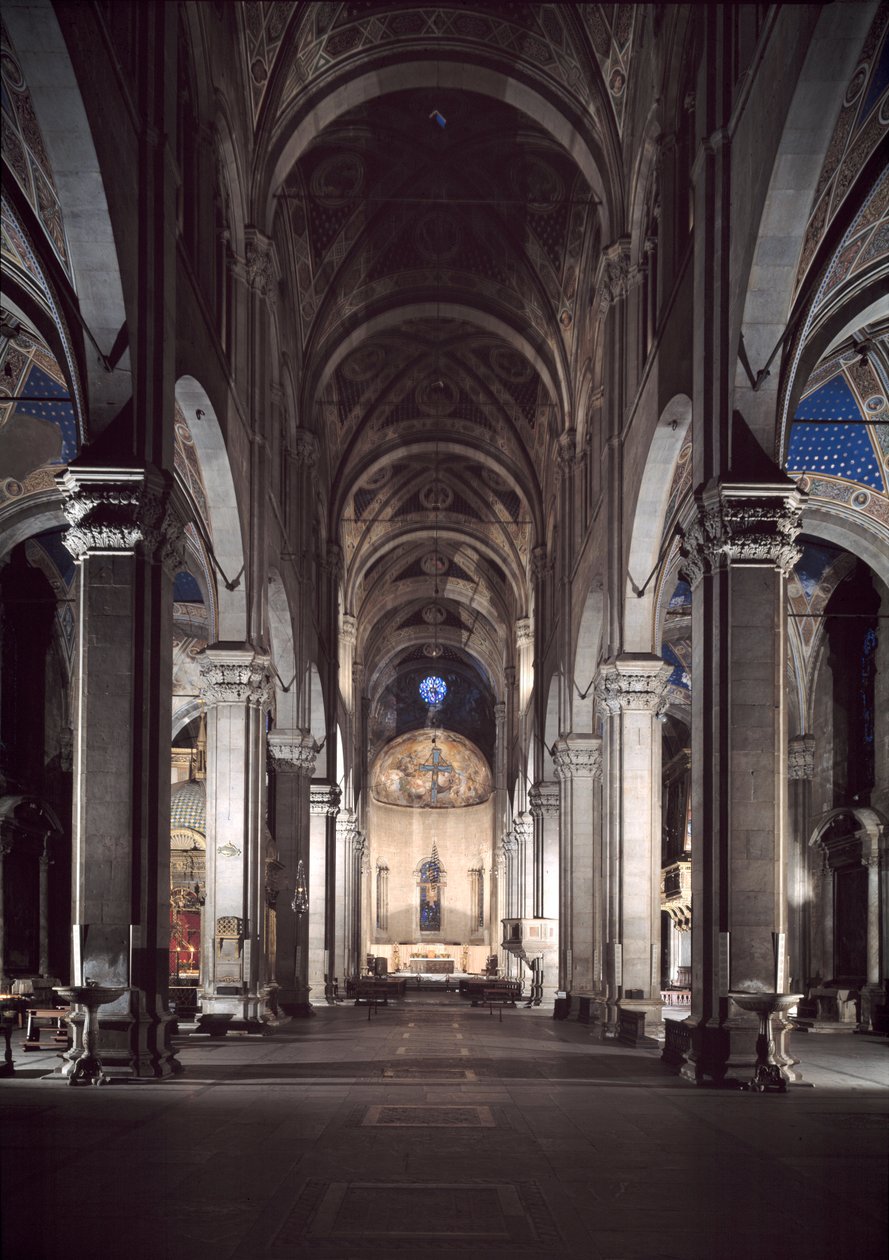 Utsikt över Lucca katedral av Italian School