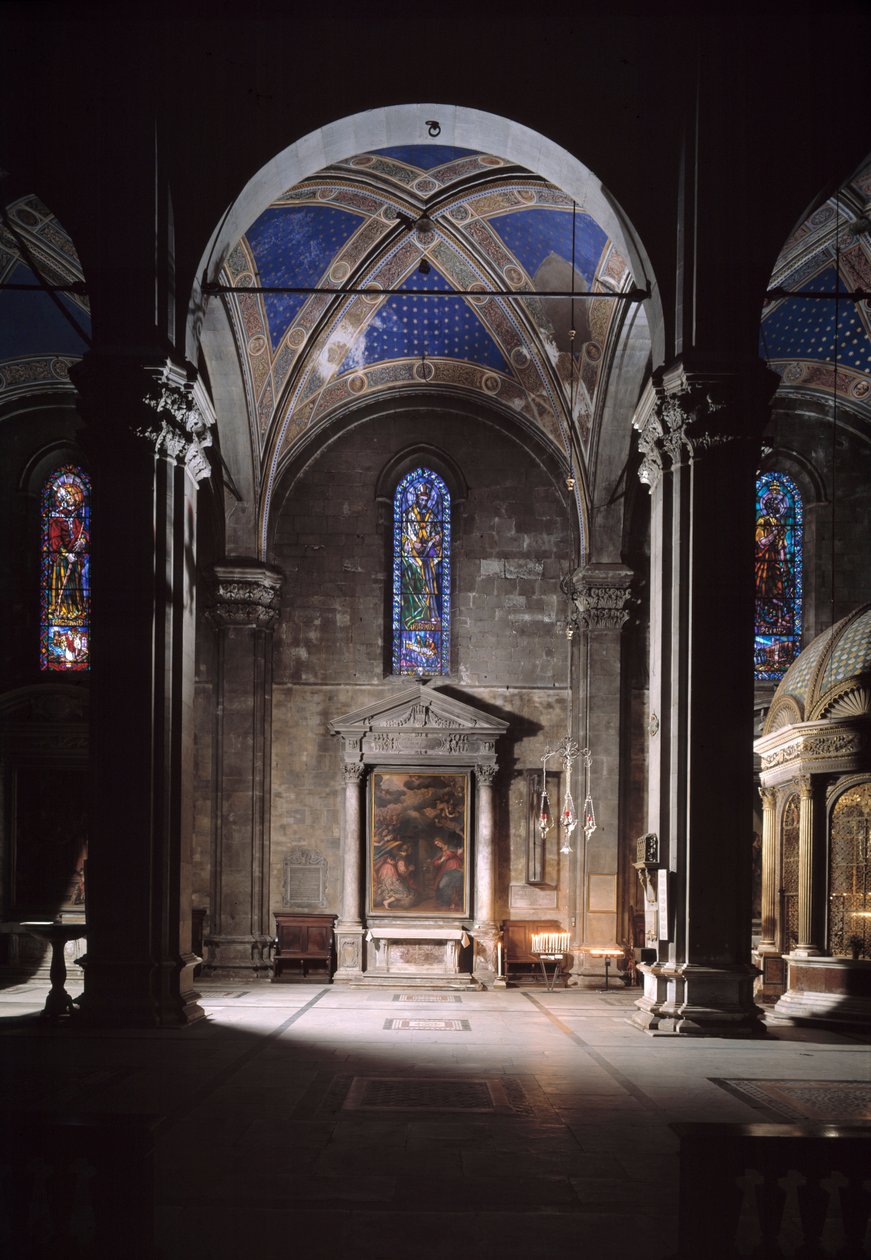 Utsikt över Lucca katedral av Italian School