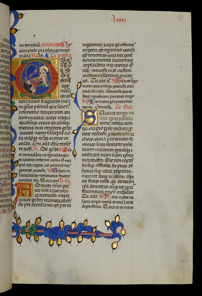 Jungfru med barn av Italian School