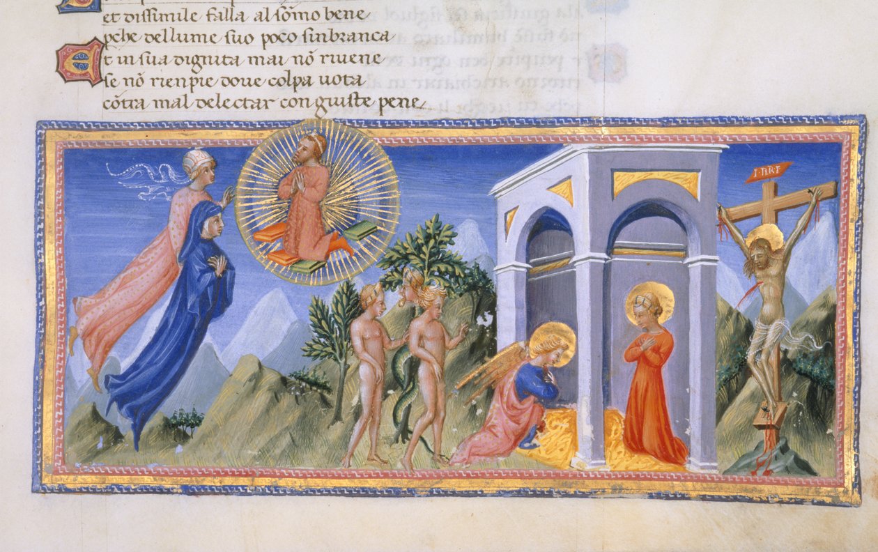 Yates Thompson 36, f.141 The Mystery of the Redemption, från 