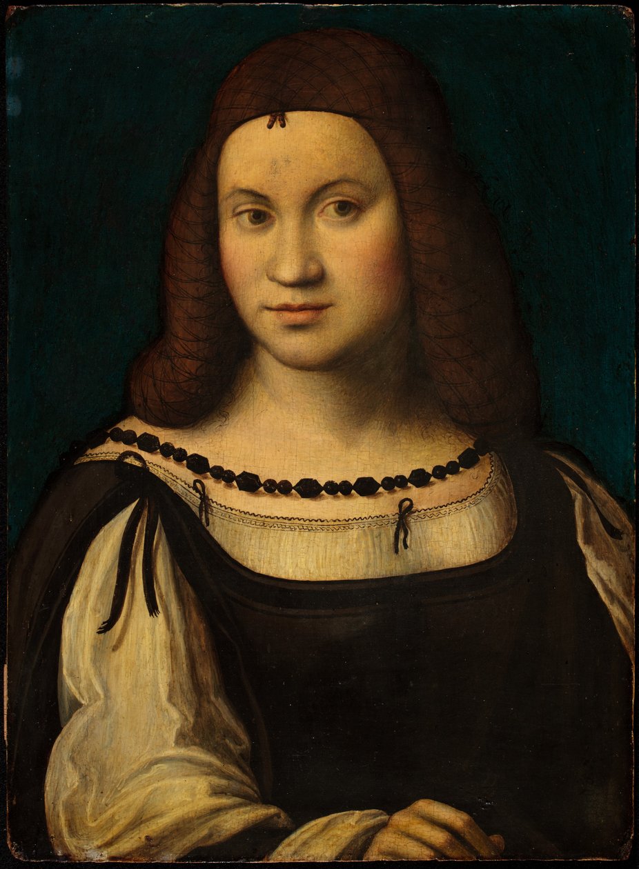 Portrait of a Lady (tempera on panel) av Italian School Italian School